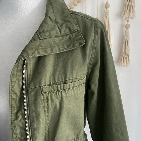 Old Navy army green jacket military utility lightweight coat trendy spring small - Picture 5 of 16